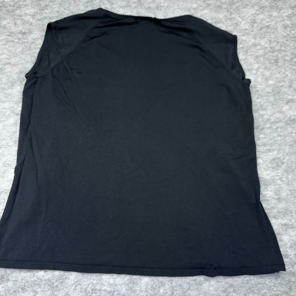 Lane Bryant Womens Sleeveless Top Size 1X/16 Black V-Neck Empire Waist Casual - Picture 6 of 6